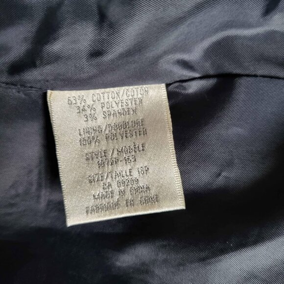 CLEO Denim Blazer Jacket Sz 14- 1X  Petite - Picture 9 of 10